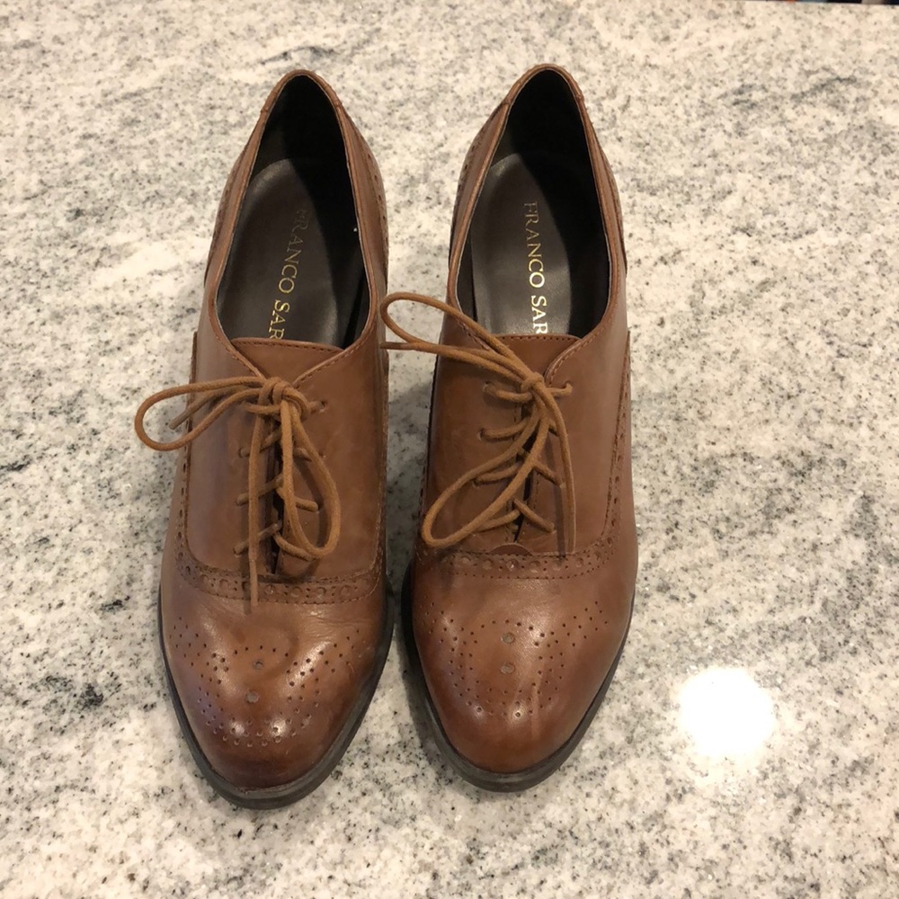 Franco Sarto Whiskey Brown Lace size 9.5M